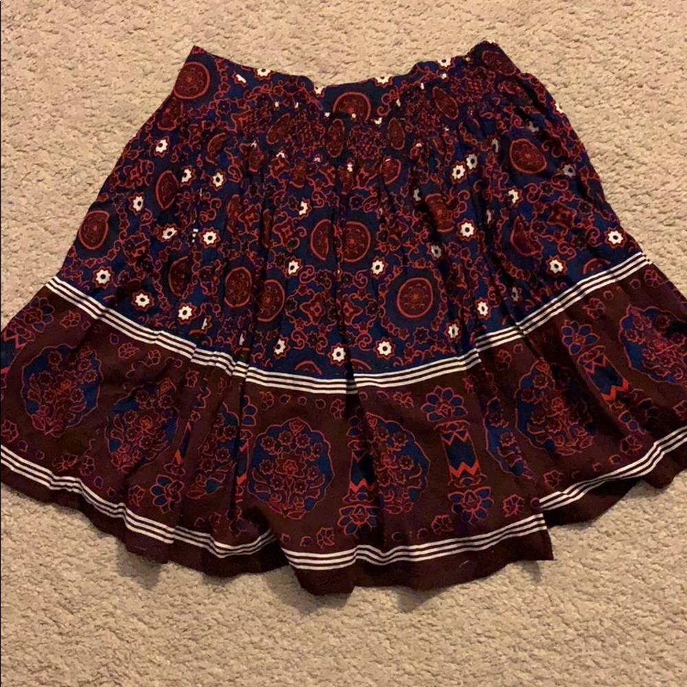 Floral Printed Skater Skirt